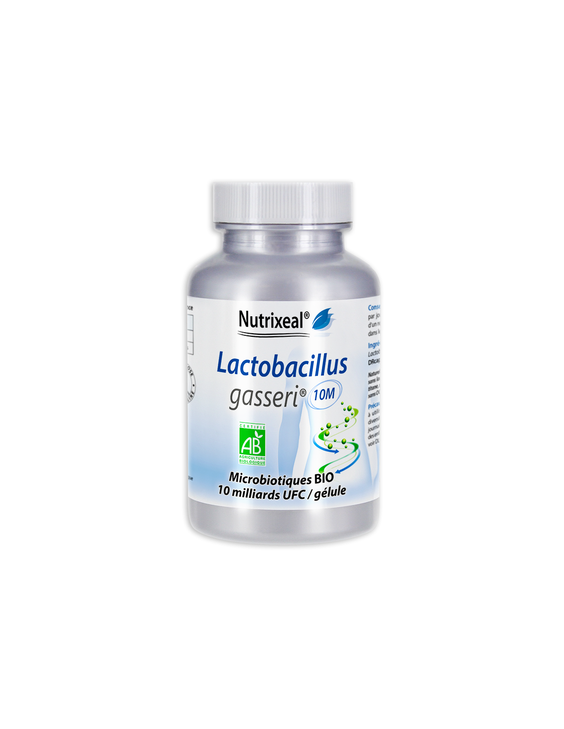 Lactobacillus gasseri 10M BIO* : gélules végétales DRcaps - Nutrixeal