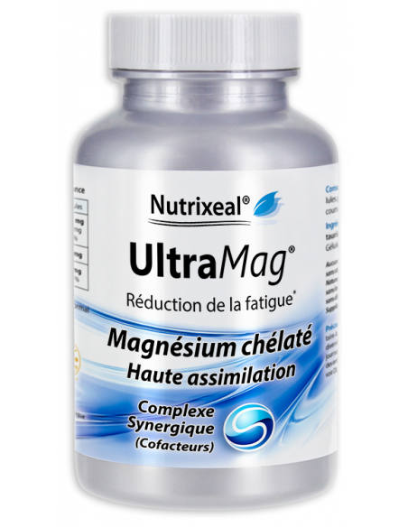 UltraMag : magnésium chelaté, taurine, vitamine B6 - Nutrixeal UltraMag : magnésium chelaté, taurine, vitamine B6 - Nutrixeal